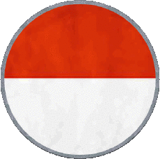 Drapeaux Asie Indonésie Rond 
