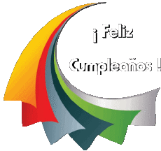 Nachrichten Spanisch Feliz Cumpleaños Abstracto - Geométrico 019 