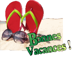 Messages Français Bonnes Vacances Fond Transparent 08 