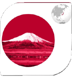 Flags Asia Japan Square 