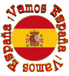 Mensajes Español Vamos España Bandera 