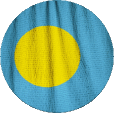 Flags Oceania Palau Round 