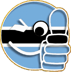 Drapeaux Afrique Botswana Smiley - OK 