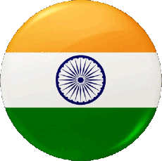 Drapeaux Asie Inde Rond 