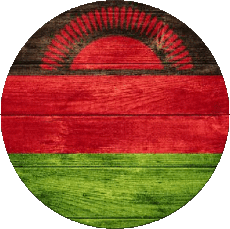 Fahnen Afrika Malawi Runde 