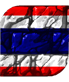 Flags Asia Thailand Square 