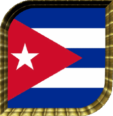 Drapeaux Amériques Cuba Carré 