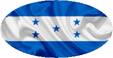 Fahnen Amerika Honduras Oval 