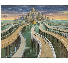 Humor -  Fun Artists Painter Jacek Yerka 