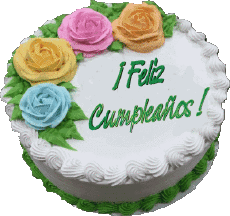 Messages Espagnol Feliz Cumpleaños Pasteles 007 