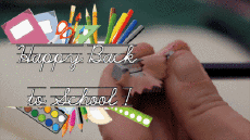 Nachrichten Englisch Happy Back to School Animierter Hintergrund 004 