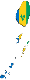 Flags America Saint Vincent and the Grenadines Map 
