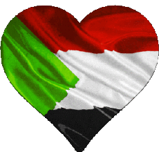 Bandiere Africa Sudan Cuore 