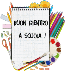 Messagi Italiano Buon Rientro a Scuola Sfondo trasparente 001 