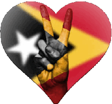 Flags Asia East Timor Heart 