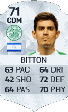 Multimedia Videospiele F I F A - Karten Spieler Israel Nir Bitton 