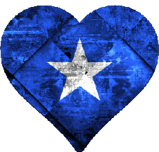 Drapeaux Afrique Somalie Coeur 