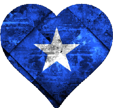 Flags Africa Somalia Heart 