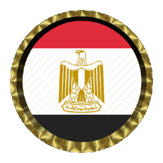 Flags Africa Egypt Round - Rings 