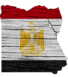 Flags Africa Egypt Map 