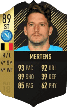 Multimedia Vídeo Juegos F I F A - Jugadores  cartas Bélgica Dries Mertens 