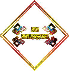 Nachrichten Französisch Bon Anniversaire Abstrait - Géométrique Transparenter Hintergrund 003 