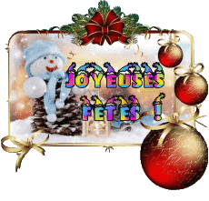Messagi Francese Joyeuses Fêtes (Noël) Serie 12 