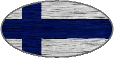 Fahnen Europa Finnland Oval 
