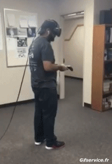 Humor -  Fun MENSCHEN Virtual-Reality-Headset Serie 01 