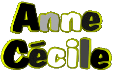 Vorname WEIBLICH - Frankreich A Zusammengesetzter Anne Cécile 