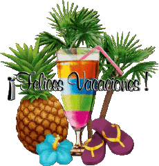 Mensajes Español Felices Vacaciones Fondo transparente 16 