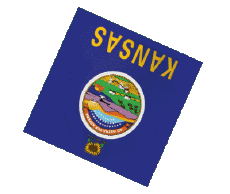 Banderas América U.S.A - Estados Kansas Esfera - Cubo 