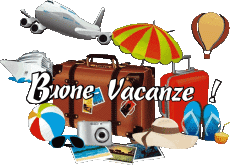 Messagi Italiano Buone Vacanze Sfondo trasparente 27 