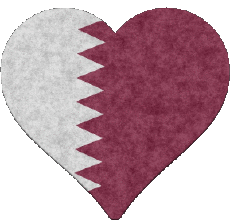 Flags Asia Qatar Heart 
