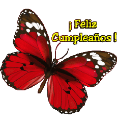 Mensajes Español Feliz Cumpleaños Mariposas 004 