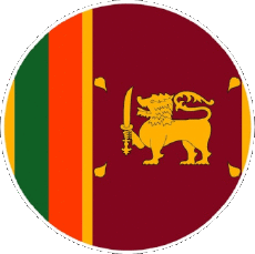 Bandiere Asia Sri Lanka Tondo 