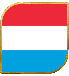 Bandiere Europa Lussemburgo Quadrato 