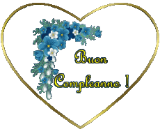 Mensajes Italiano Buon Compleanno Floreale Fondo transparente 002 