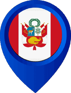 Bandiere America Perù Perno di posizione 