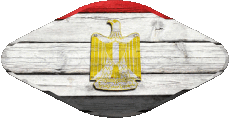 Banderas África Egipto Oval 02 