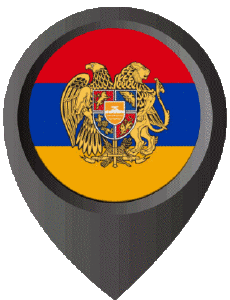 Flags Asia Armenia Location Pin 