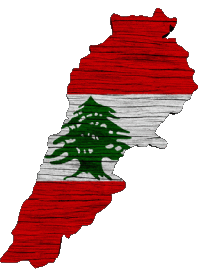 Drapeaux Asie Liban Carte 