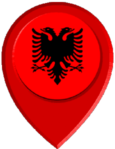 Drapeaux Europe Albanie Epingle de Localisation 