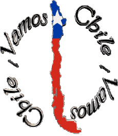 Mensajes Español Vamos Chile Bandera 