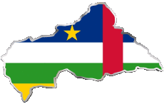 Banderas África Centrafrique Diverso 