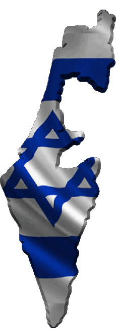 Banderas Asia Israel Mapa 