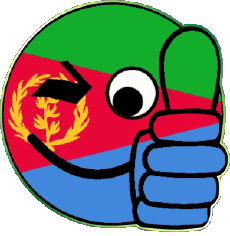 Fahnen Afrika Eritrea Smiley - OK 