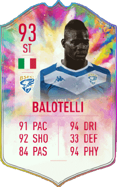 Multi Media Video Games F I F A - Card Players Italy Mario Balotelli 