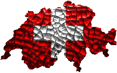 Fahnen Europa Schweiz Karte 