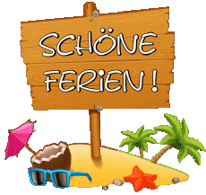 Messages Allemand Schöne Ferien Fond Transparent 22 